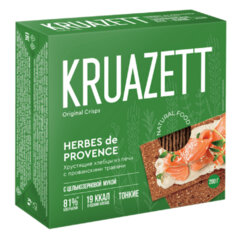 Хлебцы KRUAZETT с прованскими травами, ржано-пшеничные, тонкие, 200 г, картонная коробка