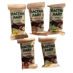 Пастила фруктовая Пастил-Лайт, ассорти вкусов, без добавления сахара, для детского питания, 500 г