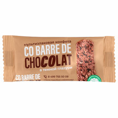 Конфеты мультизлаковые CO BARRE DE CHOCOLAT с темной глазурью, 135 г