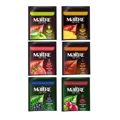 Чай MAITRE &laquo;Сочный чай&raquo;, ассорти 6 вкусов, НАБОР 30 пакетиков по 2 г