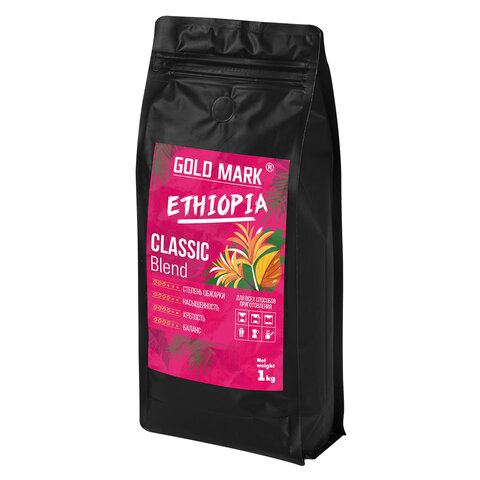 Кофе в зернах GOLD MARK "Classic Blend", арабика 100%, 1 кг, 624071 - фото 5