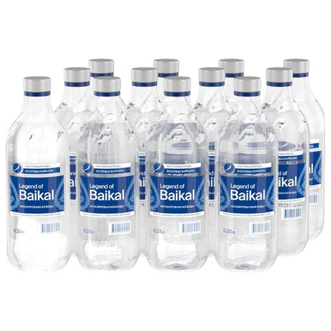 Вода негазированная питьевая LEGEND OF BAIKAL 0,33 л, стеклянная бутылка, УТ-00000821 - фото 3