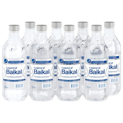 Вода ГАЗИРОВАННАЯ питьевая LEGEND OF BAIKAL 0,5 л, стеклянная бутылка