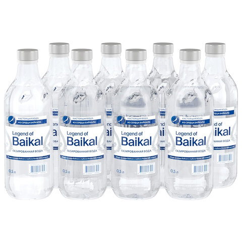 Вода ГАЗИРОВАННАЯ питьевая LEGEND OF BAIKAL 0,5 л, стеклянная бутылка, УТ-00001404 - фото 3