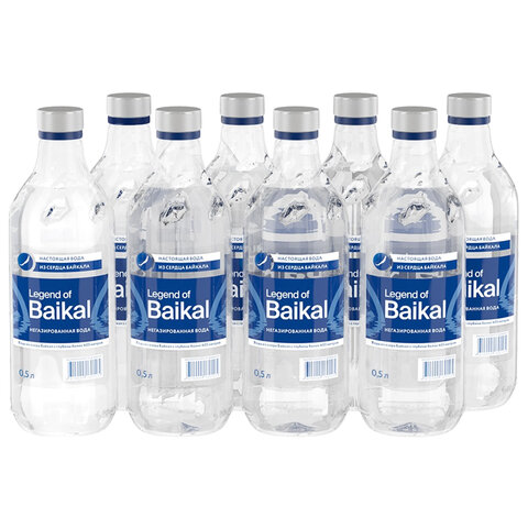 Вода негазированная питьевая LEGEND OF BAIKAL 0,5 л, стеклянная бутылка, УТ-00000655 - фото 3