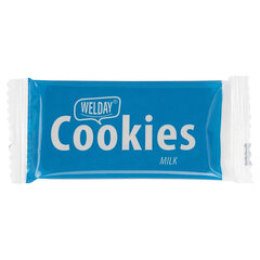 Печенье хрустящее в индивидуальной упаковке WELDAY (ВЭЛДЭЙ) &laquo;Сливочное&raquo;, 100 штук в офис-боксе, 624096