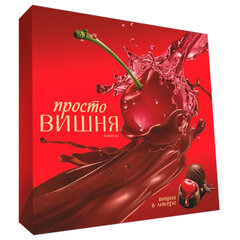 Конфеты шоколадные АККОНД "Просто вишня" в ликере, 190 г