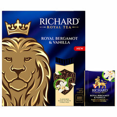 Чай RICHARD "Royal bergamot &amp; vanilla" черный, 100 пакетиков в конвертах по 2 г