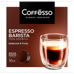Кофе в капсулах COFFESSO "Espresso Barista" для кофемашин Dolce Gusto, 16 порций