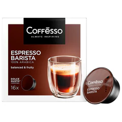 Кофе в капсулах COFFESSO "Espresso Barista" для кофемашин Dolce Gusto, 16 порций