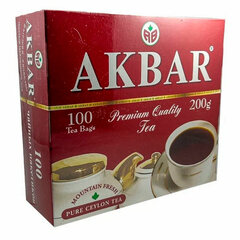 Чай АКБАР &laquo;Premium Quality&raquo; черный байховый цейлонский, 100 пакетиков по 2 г
