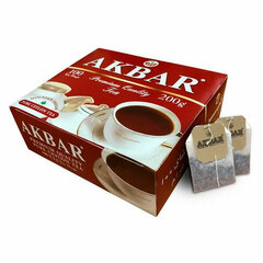 Чай АКБАР &laquo;Premium Quality&raquo; черный байховый цейлонский, 100 пакетиков по 2 г