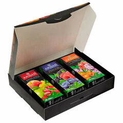 Чай АКБАР &laquo;Fusion Tea Collection&raquo; ассорти 3 вкуса, НАБОР 75 пакетиков по 1,5 г