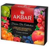 Чай АКБАР "Fusion Tea Collection" ассорти 3 вкуса, НАБОР 75 пакетиков по 1,5 г