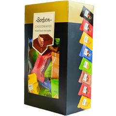 Конфеты мини-вафли в индивидуальной упаковке SORBON "Ассорти Радуга", 300 г