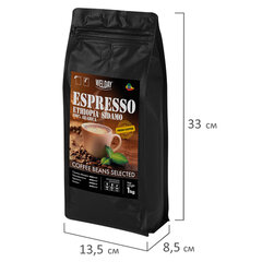Кофе в зернах WELDAY (ВЭЛДЭЙ) &laquo;ESPRESSO ЭФИОПИЯ СИДАМО&raquo; 1 кг, арабика 100%, 624399