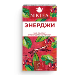 Чай NIKTEA &laquo;Энерджи&raquo; оолонг со вкусом энергетика, 21 пакетик в конвертах по 1,5 г
