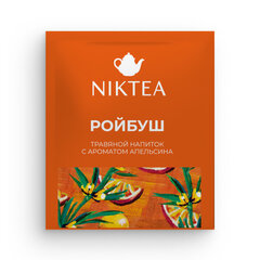 Чай NIKTEA "Ройбуш Оранж" травяной со вкусом апельсина, 25 пакетиков в конвертах по 2 г