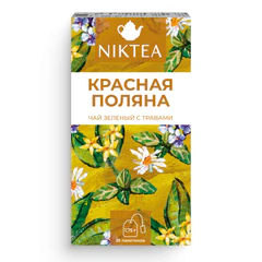 Чай NIKTEA &laquo;Красная поляна&raquo; зеленый, 25 пакетиков в конвертах по 1,75 г