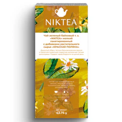 Чай NIKTEA "Красная поляна" зеленый, 25 пакетиков в конвертах по 1,75 г