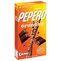 Печенье-соломка LOTTE &laquo;Pepero Crunky&raquo; в глазури с воздушной кукурузой, 39 г, Корея