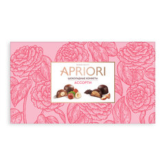 Конфеты из натурального шоколада с орехом APRIORI ассорти 3 вкуса, 200 г
