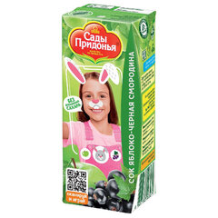 Сок Яблоко/<wbr/>Черная смородина САДЫ ПРИДОНЬЯ 0,2 л