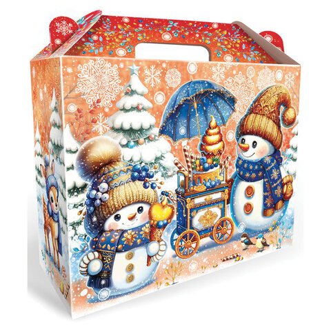 Подарок новогодний "ЧЕМОДАНЧИК СЛАДКОЕЖКИ", НАБОР конфет 1500 г, картонная коробка, МОСУПАК