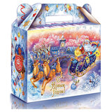 Подарок новогодний "ДЕД МОРОЗ НА САНЯХ", НАБОР конфет 1500 г, картонная коробка, МОСУПАК