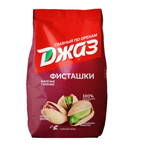 Фисташки жареные соленые ДЖАЗ, 777 г, ш/к 04867