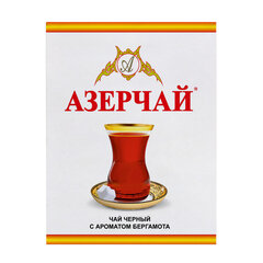 Чай листовой АЗЕРЧАЙ черный с ароматом бергамота среднелистовой 400 г, ш/к 21031