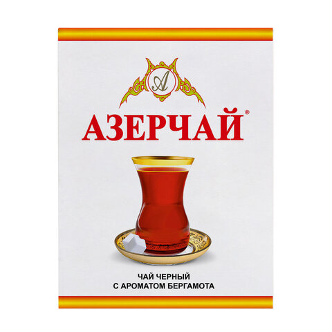 Чай листовой АЗЕРЧАЙ черный с ароматом бергамота среднелистовой 400 г, ш/к 21031, 416757 - фото 4