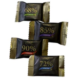 Шоколад порционный KONFESTA горький 68%, 72%, 85%, 90% какао, 1100 г (220 штук по 5 г)