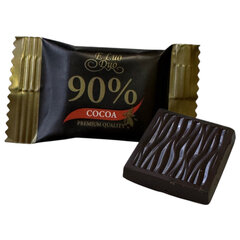 Шоколад порционный KONFESTA горький 68%, 72%, 85%, 90% какао, 1100 г (220 штук по 5 г)