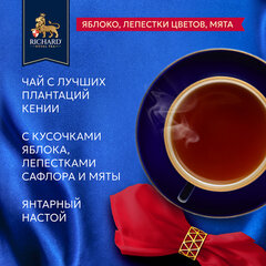 Чай RICHARD &laquo;Royal Garden Bouquet&raquo; черный с яблоком и мятой, 100 пакетиков по 1,7 г