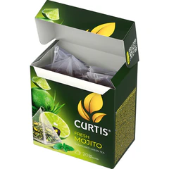 Чай CURTIS "Fresh Mojito" зеленый, 20 пирамидок по 1,7 г