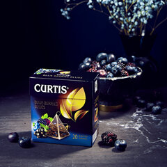 Чай CURTIS "Blue Berries Blues" черный со вкусом черной смородины, 20 пирамидок по 1,8 г