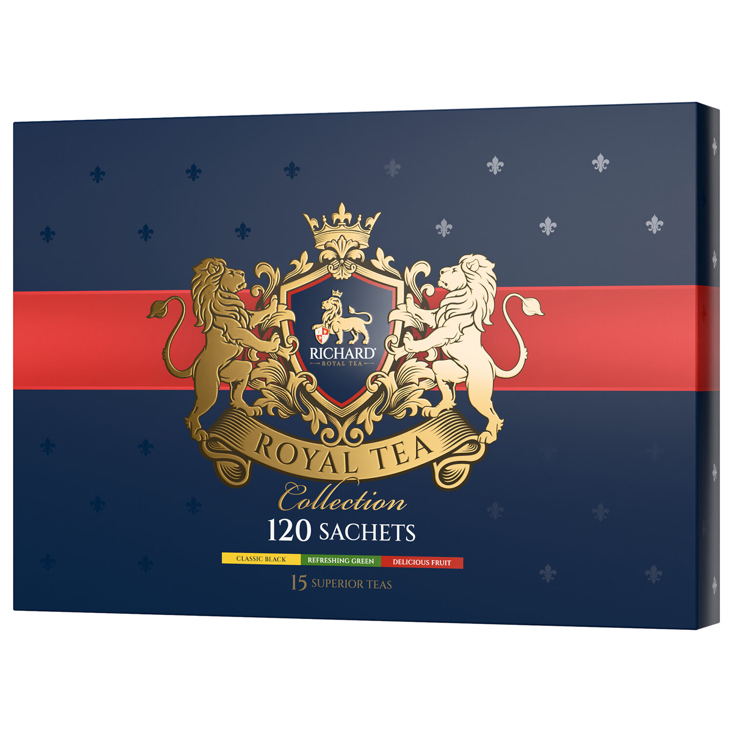 Чай RICHARD "Royal Tea Collection" ассорти 15 вкусов, НАБОР 120 пакетиков