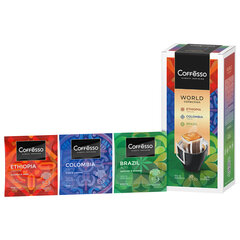 Кофе в дрип-пакетах COFFESSO "WORLD COLLECTION", ассорти 3 вкуса, НАБОР 30 шт., арабика 100%