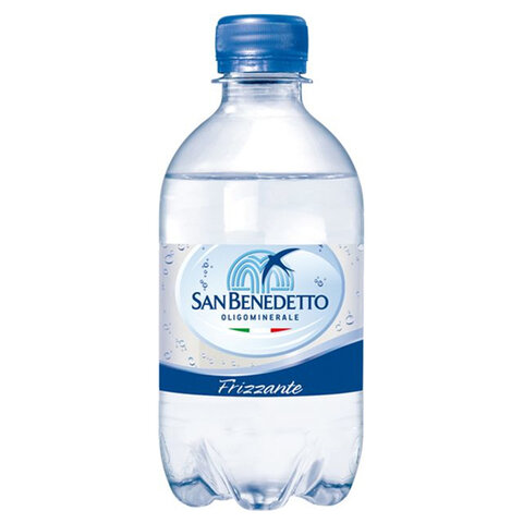 Вода ГАЗИРОВАННАЯ минеральная SAN BENEDETTO 0,33 л, ИТАЛИЯ, CB-00000231