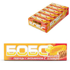 Леденцы БОБС со вкусом меда и лимона, с витамином C, 35 г, для детского питания