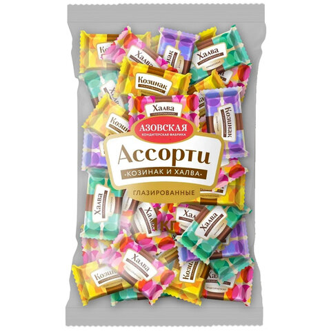Конфеты глазированные АЗОВСКАЯ "Козинак и халва" 1000 г - фото 3