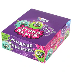 Конфета-гель АТАКА ВКУСА кислая, ассорти вкусов, БОМБАСВИТС, 20 г, 624606