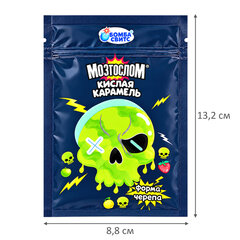 Карамель кислая в форме черепа МОЗГОСЛОМ, микс яблока, лимона, клубники, БОМБАСВИТС, 18 г, 624612