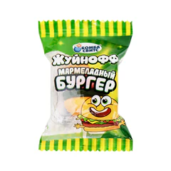 Жевательный мармелад ЖУЙНОФФ в форме бургера, БОМБАСВИТС, 18 г, 624618