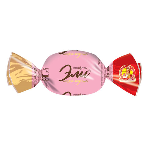 Конфеты шоколадные СЛАВЯНКА "Эли", в темном шоколаде с молочно-кремовой начинкой, 1000 г, 30576