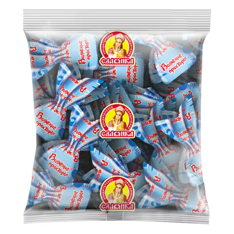 Конфеты СЛАВЯНКА "Волжские просторы" в вафельной крошке, с начинкой пралине, 1000 г, 40187 - фото 3