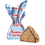 Конфеты СЛАВЯНКА "Волжские просторы" в вафельной крошке, с начинкой пралине, 1000 г