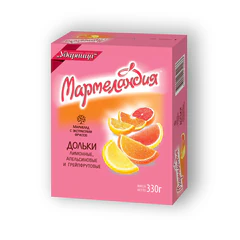 Мармелад УДАРНИЦА &laquo;Мармеландия&raquo;, дольки апельсина, лимона, грейпфрута, 330 г