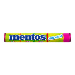 Жевательное драже MENTOS (Ментос) "Кислый", 37,5 г